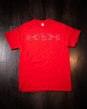 Buy red Men's - VEX Performance Boxer Engine T-Shirt