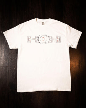 Buy white Men's - VEX Performance Boxer Engine T-Shirt