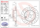 Technical diagram with specs and measurements for Brembo 09.C829.11.