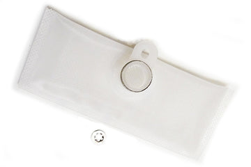 Stock photo of a Radium Fuel Pump Inlet Sock.