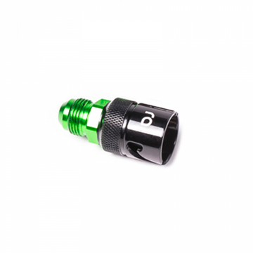 Radium 8AN Female Dry Break Fitting stock photo.