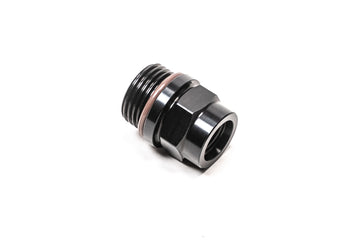 Stock photo of a Radium Fitting, 8AN ORB to M12X1.5 Female.