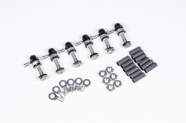 Radium Electrical Bulkhead Stud Kit, 6 Pack (Includes Nuts, Connectors Etc)