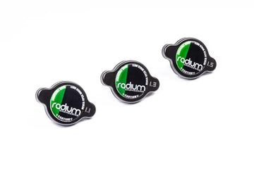 Black 1.5 BAR Radium Radiator Cap, Type-B stock photo.