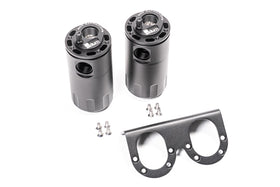 Stock photo of a Radium Dual Universal Catch Can Kit - Fluid Lock