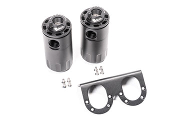 Stock photo of a Radium Dual Universal Catch Can Kit - Fluid Lock