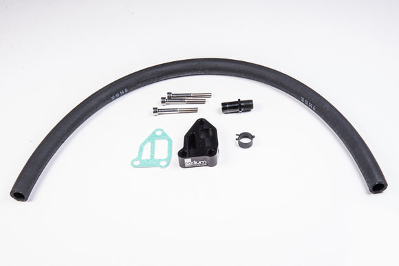 Stock photo of a Radium IACV Spacer Kit for Nissan S14 S15 SR20DET engines.