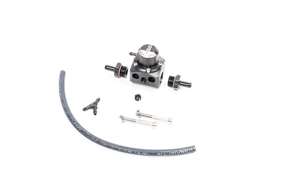 Stock photo of a Radium FPD-XR, Inline Fuel Pulse Damper Extra Range with 8AN Fittings
