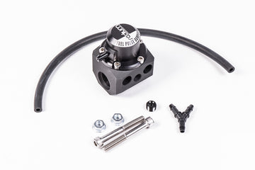 Stock photo of a Radium FPD-XR, Inline Fuel Pulse Damper Extra Range with 8AN Fittings