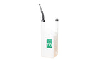 Stock photo of a 6 gallon Radium Quick Fill Dump Can with black filler neck. 