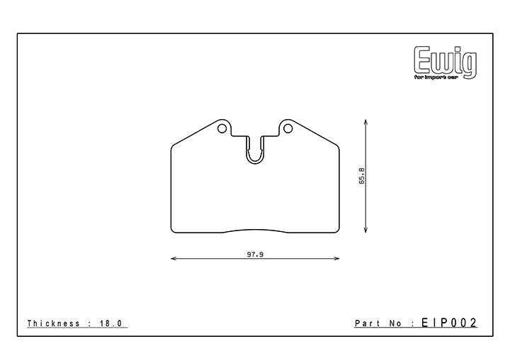 ENDLESS EIP002 MX72 Brake Pad Set for Ferrari and Porsche