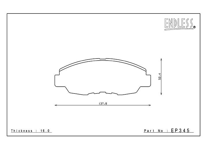 ENDLESS EP345 SSY Brake Pad Set