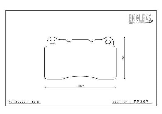 ENDLESS EP357 and EP291 SSM Brake Pad Set for WRX STI