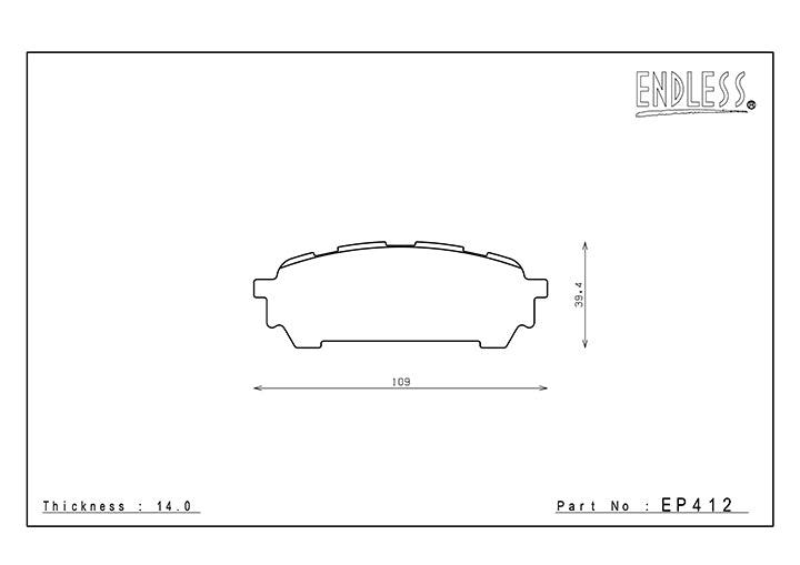 ENDLESS EP412 SSY Brake Pad Set