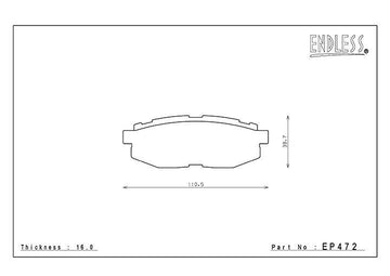 ENDLESS EP472 SSY Brake Pad Set