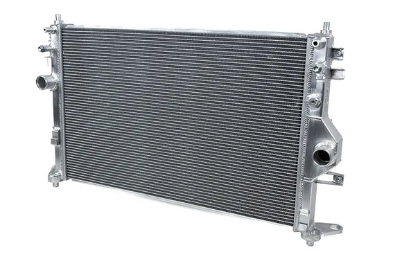 Angled shot of the CSF high-performance radiator.