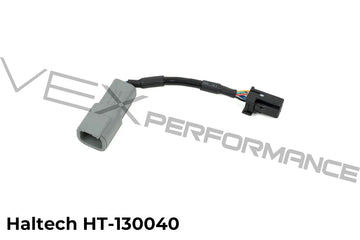 Haltech CAN Adaptor Cable DTM-4 Female Receptacle to 8 pin Black Tyco 75mm / 3"