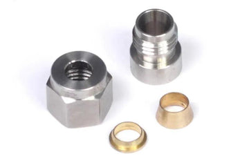 Haltech 1/4" Stainless Compression Fitting Kit - Weld On