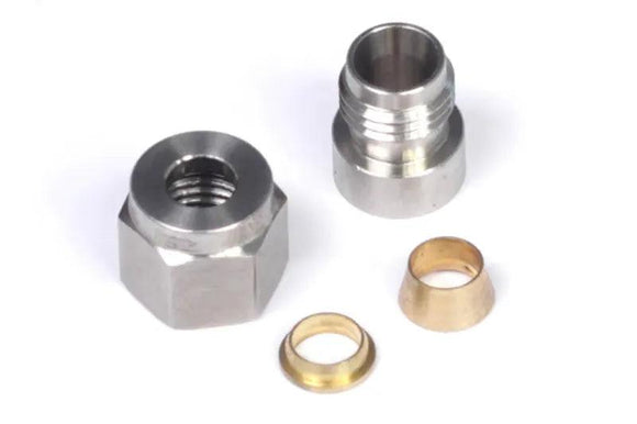 Haltech 1/4" Stainless Compression Fitting Kit - Weld On