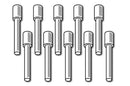 Haltech Plastic AMP Superseal Connector Waterproofing/Blanking Pins Only 10pk-2