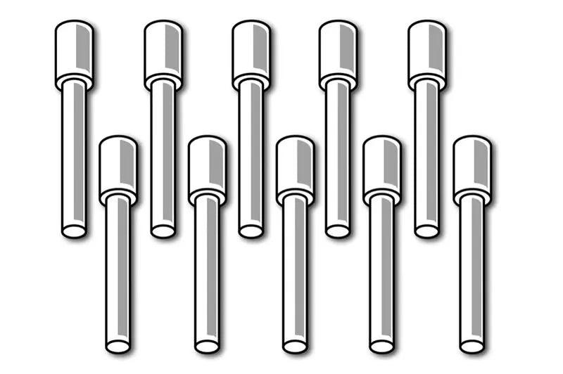 Haltech Plastic AMP Superseal Connector Waterproofing/Blanking Pins Only 10pk