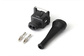 Haltech Plug and Pins Only - Suit Bosch Injectors EV1 Square Type - 2 Pin Junior Timer Female Connector