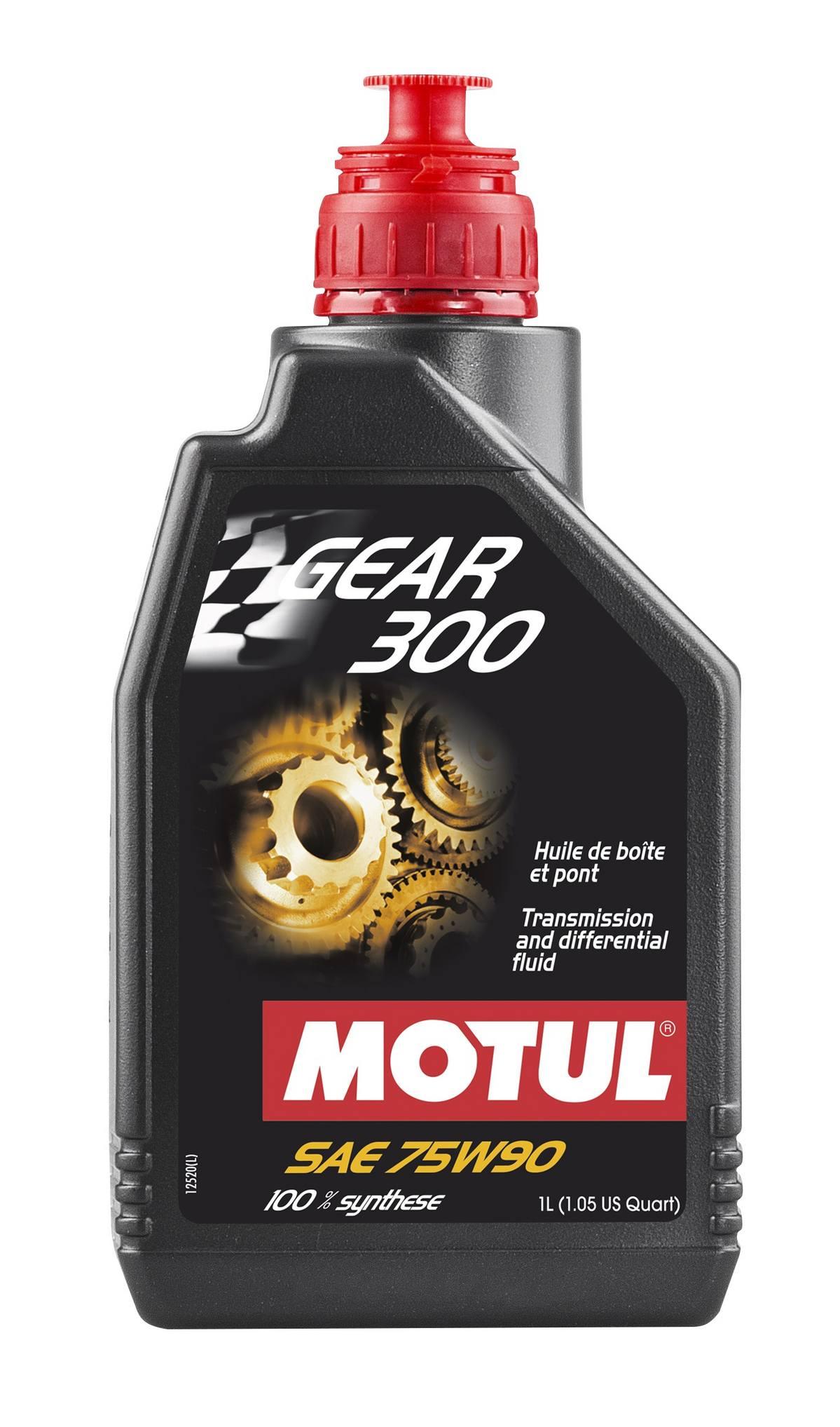 Motul Gear 300 75W90 Synthetic Transmission Fluid, 1L