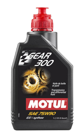 Motul Gear 300 75W90 Synthetic Transmission Fluid, 1L