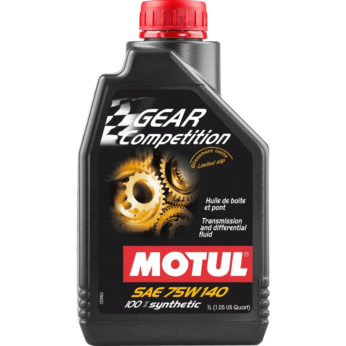 Motul Gear Competition 75W140 Synthetic Transmission Fluid w/ LSD, 1L