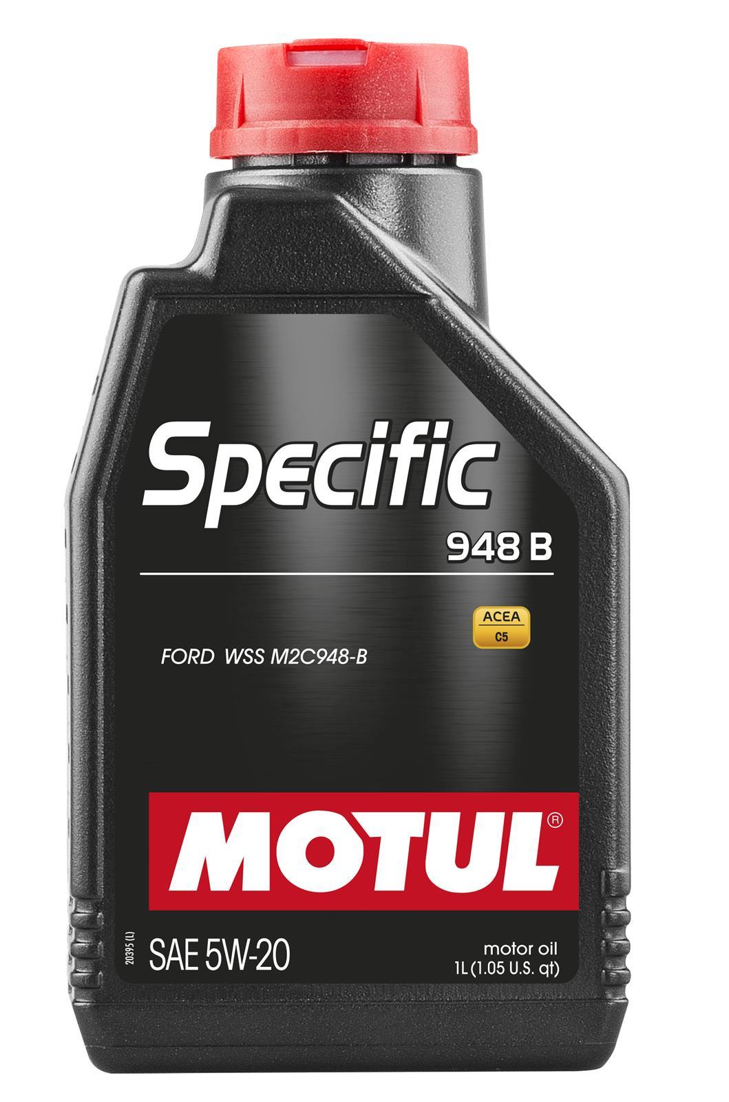 Motul Specific 948B 5W20 Synthetic Engine Oil for Ford / Land Rover WSS M2C948-B, 1L