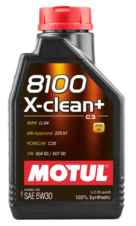 Motul 8100 X-Clean+ 5W30 Synthetic Engine Oil, 1L
