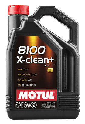 Motul 8100 X-Clean+ 5W30 Synthetic Engine Oil, 5L