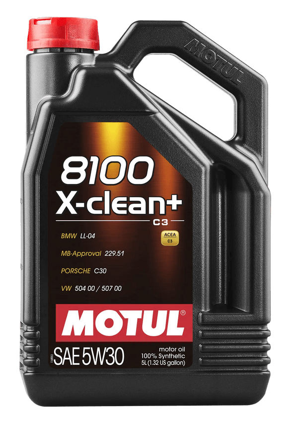 Motul 8100 X-Clean+ 5W30 Synthetic Engine Oil, 5L