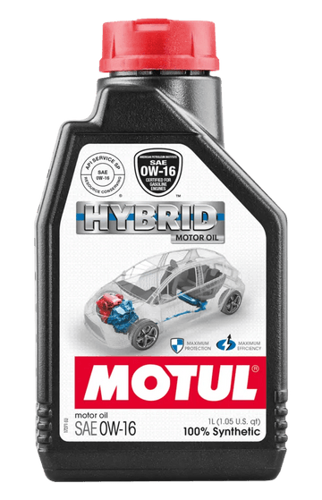 Motul Hybrid 0W16 Synthetic Engine Oil, 1L