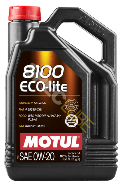 Motul 8100 ECO-Lite 0W20 Synthetic Engine Oil, 5L