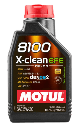 Motul 8100 X-Clean EFE 5W30 Synthetic Engine Oil, 1L