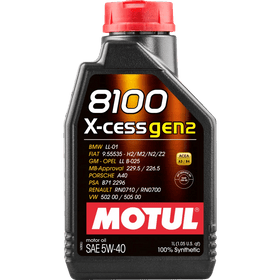 Motul 8100 X-Cess 5W40 Synthetic Engine Oil, 1L