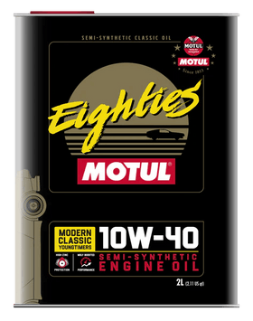 Motul Classic Eighties 10W40 Semi-Synthetic Engine Oil, 2L