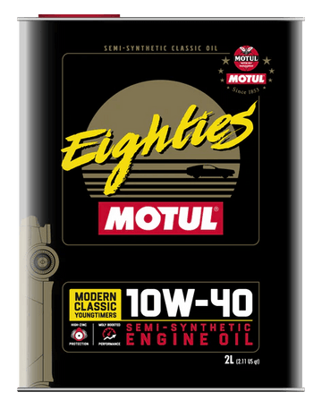 Motul Classic Eighties 10W40 Semi-Synthetic Engine Oil, 2L