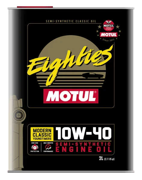 Motul Classic Eighties 10W40 Semi-Synthetic Engine Oil, 2L