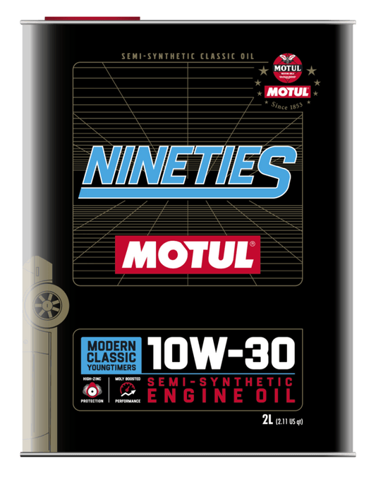 Motul Classic Nineties 10W30 Semi-Synthetic Engine Oil, 2L