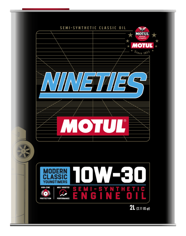 Motul Classic Nineties 10W30 Semi-Synthetic Engine Oil, 2L