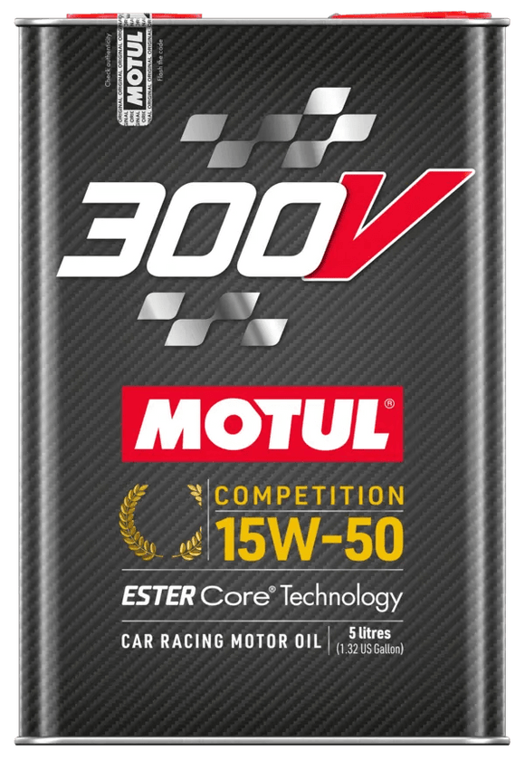Motul 300V Competition 15W50 Synthetic Engine Oil, 5L