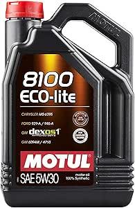 Motul 8100 ECO-Lite 5W30 Synthetic Engine Oil, 5L