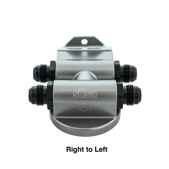 Setrab Thermostatic Remote Oil Filter Stand | 77mm | RTL Flow | 3/4"-16 Thread