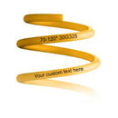 Stock photo of the custom text marking location on all ST Suspensions coilovers. 