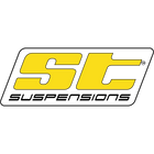 Logo of 'ST Suspensions' with yellow and black design on a white background