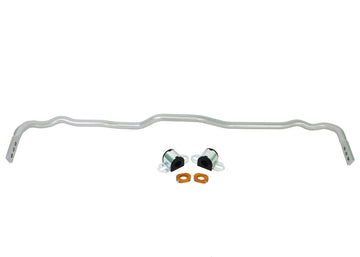 Whiteline heavy-duty, adjustable rear sway bar for Toyota GR Corollas with included bushing set and 3 mounting points. 