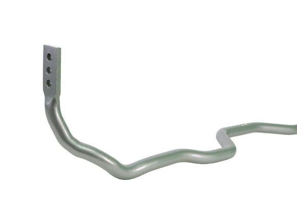 Close-up shot of the three mounting points that make this bar adjustable.