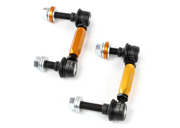 Close-up stock photo of Whiteline sway bar links.